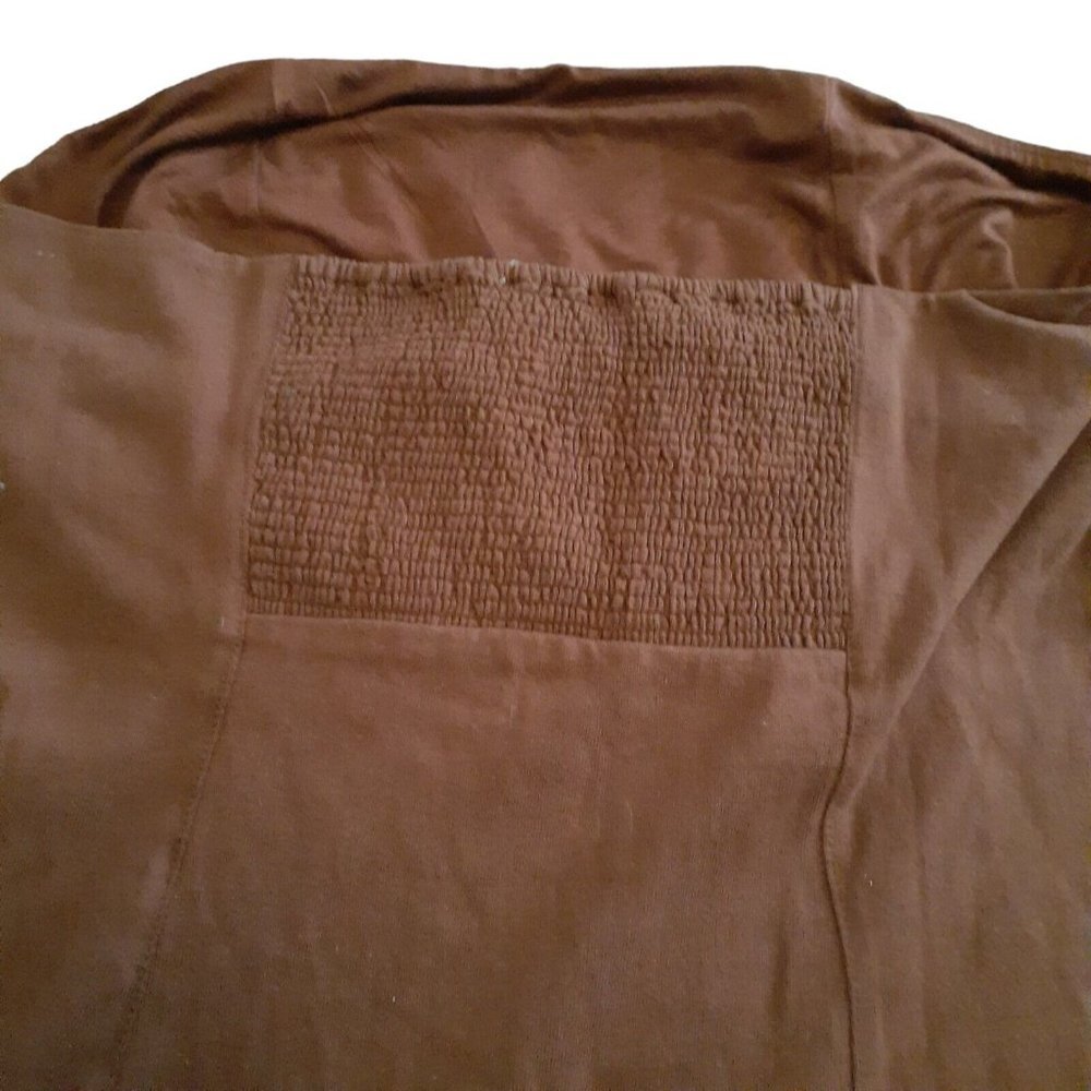 Free People Beach Strapless Dress Smocked Back L Brown Bathing Suit Cover - Picture 7 of 7